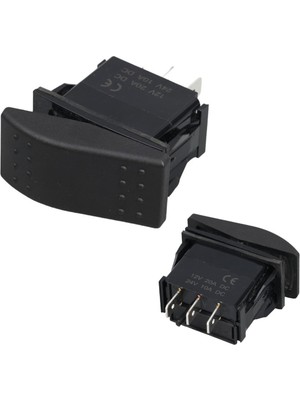 Powermaster Sembolsüz Işıksız 3 Pinli On-Off 12-24v Marin Switch