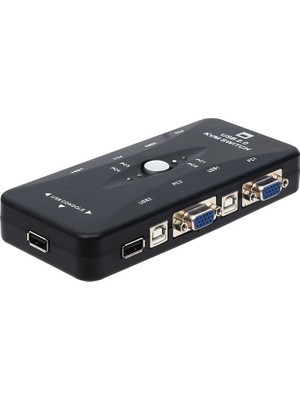 Powermaster Pm-15166 4 Kanal Vga Kvm Switch (4 Bilgisayarı Tek Elden Yönetin)