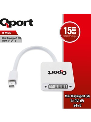 Qport Q-Mdd 15cm Mini Dp(E )=>Dvı(D) 24+5 Çevirici