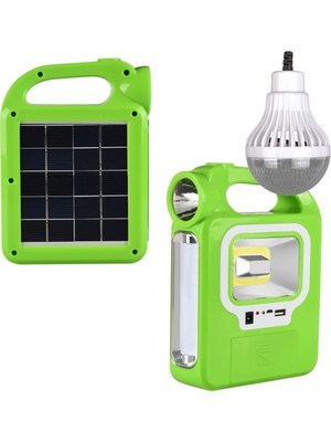 Powermaster Hb-6399b Solar Tamirci Balıkçı Çalışma Lambası Uzatma Ampul Dahil (Powerbank Özellikli)