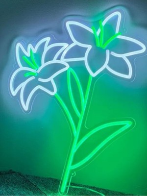 Yeşil LED Işıklı Yaprak Dekor, Parlak ve Şık Ev Dekorasyonu Aksesuarı