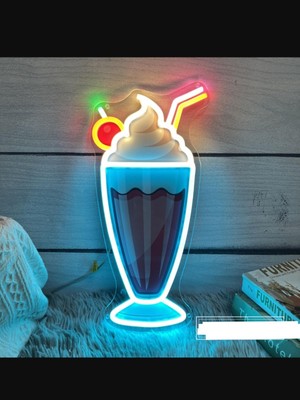 Mavi Neon LED Işıklı Dörndurma, Şık ve Parlak Aydınlatma Seçeneği