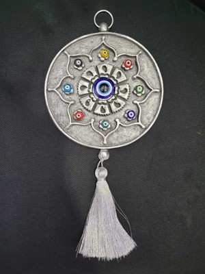 Füme Gümüş Tekli Nazarlık, Şık ve Modern Ev ve Ofis Dekorasyonu Için