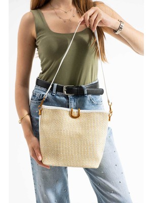 Hasır Kadın El ve Omuz Çantası