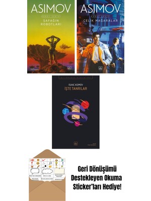 Şafağın Robotları – Robot Serisi 3. Kitap + Çelik Mağaralar – Robot Serisi 1. Kitap + Işte Tanrılar