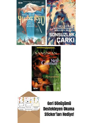 Yıldız Tozu (Resimli Edisyon) + Sonsuzluk Çarkı – Ara Dünya 3 (Ciltli) + Sandman 9 – Merhametliler