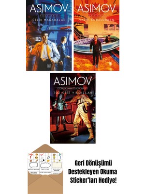 Çelik Mağaralar – Robot Serisi 1. Kitap + Vakıf Kurulurken – Vakıf Serisi 6. Kitap + Toz Gibi Yıldızlar – Galaktik Imparatorluk Serisi 1