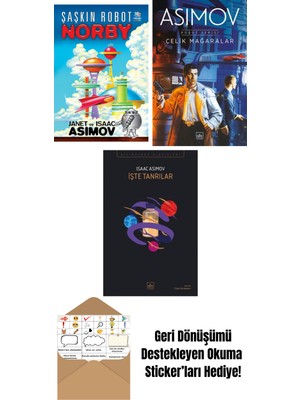 Şaşkın Robot Norby + Çelik Mağaralar – Robot Serisi 1. Kitap + Işte Tanrılar