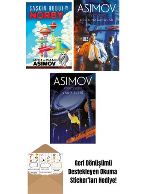 Şaşkın Robot Norby + Çelik Mağaralar – Robot Serisi 1. Kitap + Vakıf Ileri – Vakıf Serisi 7. Kitap