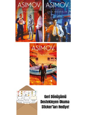 Çıplak Güneş – Robot Serisi 2. Kitap + Çelik Mağaralar – Robot Serisi 1. Kitap + Vakıf Kurulurken – Vakıf Serisi 6. Kitap