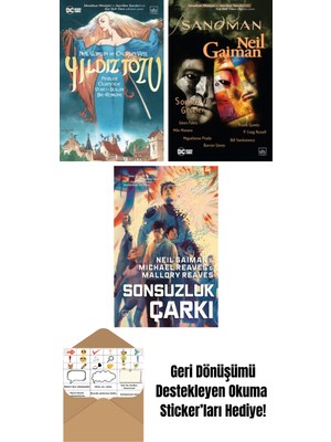 Yıldız Tozu (Resimli Edisyon) + Sandman 11 – Sonsuz Geceler + Sonsuzluk Çarkı – Ara Dünya 3 (Ciltli)