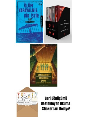 Ölüm Yapayalnız Bir Iştir + Kara Dörtleme Kutu Set (4 Kitap) + Karahindiba Şarabı