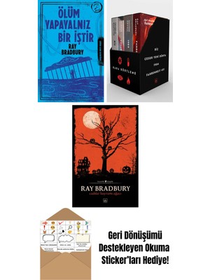 Ölüm Yapayalnız Bir Iştir + Kara Dörtleme Kutu Set (4 Kitap) + Cadılar Bayramı Ağacı