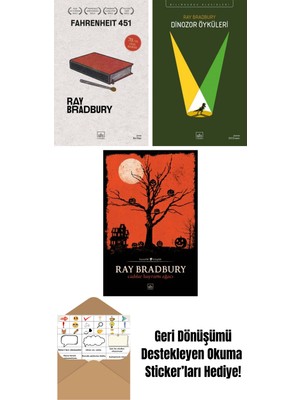 Fahrenheit 451 (70. Yıl Özel Baskısı) + Dinozor Öyküleri + Cadılar Bayramı Ağacı