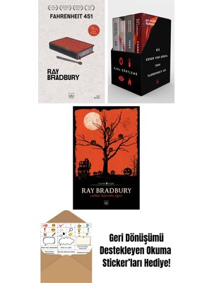 Fahrenheit 451 (70. Yıl Özel Baskısı) + Kara Dörtleme Kutu Set (4 Kitap) + Cadılar Bayramı Ağacı