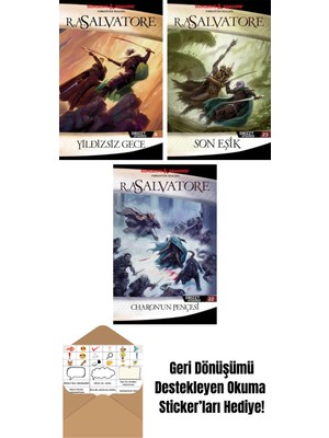 Yıldızsız Gece – Drizzt Efsanesi 8. Kitap + Son Eşik – Drizzt Efsanesi 23. Kitap + Charon’un Pençesi – Drizzt Efsanesi 22. Kitap