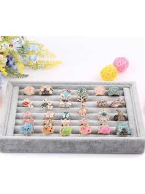 About The Perfect Küçük Süet Gri Yüzük Tablası, Şıklık ve Kullanışlılık Bir Arada