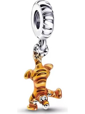 Hector Co Jewellery Disney Winnie The Pooh Tigger Sallantılı Charm 925 Ayar Gümüş