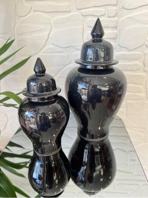 Siyah Şah Küp Çift Seti, Zarif ve Şık Takım