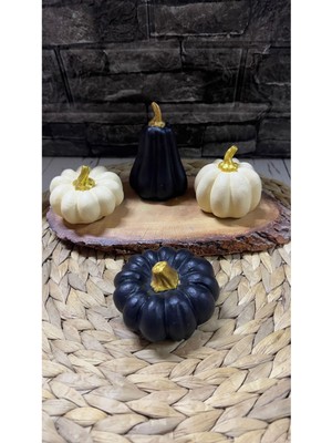 Şık 4'lü Kabak Biblo Seti, Evinizde Dekoratif Şıklık Sağlar