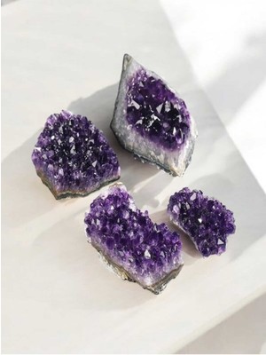 Mor Ametist Taşı Parça, Doğal Taş Takı Için Güzel Bir Seçenek