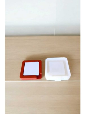 Beyaz Küp Blok Notluk Kalıbı, Silikon ve Taştozu Kalıbı, Beton Harcı Seti