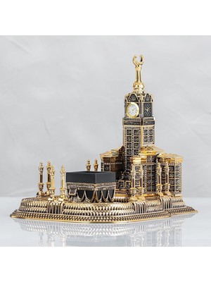 Altın Renkli Mescid-I Haram 3D Islami Masa Dekoru, Şık ve Anlamlı Tasarım