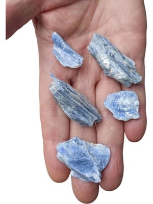 50-603G Mavi Kyanit Doğal Taşlar, Renkli ve Parlak, Takı ve Dekor Için.