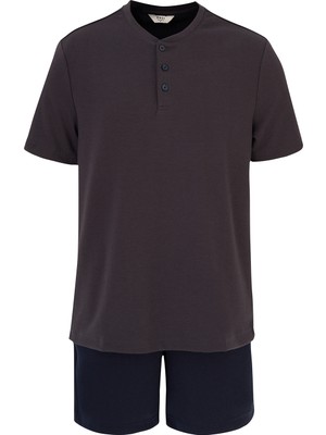 Erkek Uyku Giyim Tişört Şort Takım