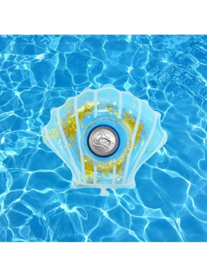 About The Perfect Renkli Deniz Yatağı ve Şişme Bardak Tutucu, Sarı Pullu Deniz Kabuğu Tasarımı