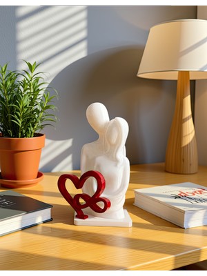 Bayan Rottenmeier Mg Sarılan Çiftler Sonsuz Aşk Dekoratif Obje - Biblo - Dekor