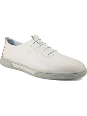 Libero 1022 Günlük Hakiki Deri  Erkek Ayakkabı-Beyaz