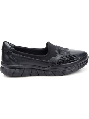 Papuçcity Trendi 4217 Ortopedik Kadın Deri Günlük Ayakkabı