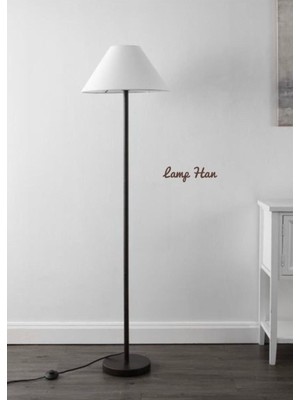 Modern Metalik Şık Dekoratif Zemin Lambası, Özel Tasarım Abajur ve Lambader