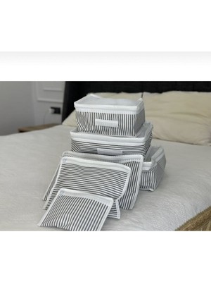 About The Perfect 6'lı Bavul Içi Düzenleyici Seti, Organizer ve Hurç, Beyaz Renk