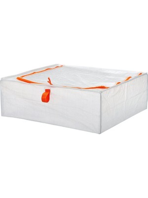 About The Perfect Beyaz-Turuncu, 55X49X19 Cm, Fonksiyonel ve Şık Saklama Kutusu