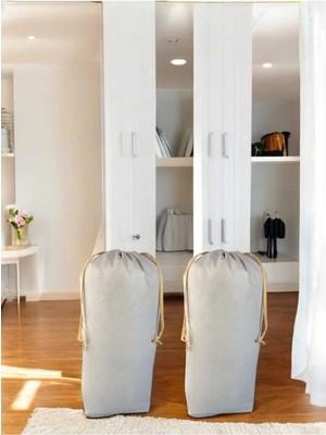 About The Perfect Gri Büzgülü Hurç Çift Set 86X62 Cm, Taşınma ve Saklama Çantası