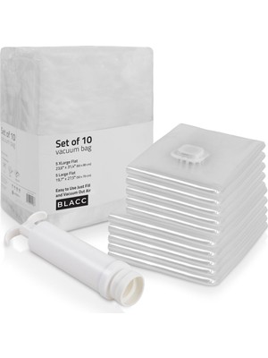 About The Perfect 10'lu Vakumlu Poşet Seti Pompa Hediyeli, Pratik ve Kullanışlı Temizlik Aksesuarı