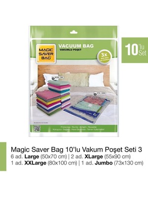 About The Perfect 10'lu ve 310'LU Vakumlu Poşet Setleri, Turuncu Renk Seçenekleriyle Kullanım Kolaylığı