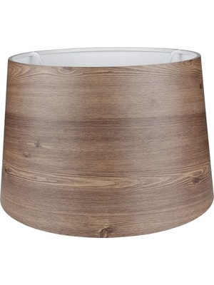 Ağaç Desenli Katıa Lambader Şapkası, Kahverengi, Şık ve Modern Tasarım