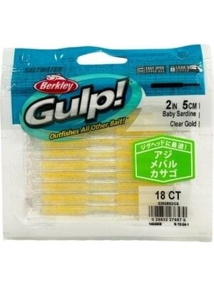 Berkley Gulp Sw Baby Sardine Sahte Yemi Renk: Clear Gold