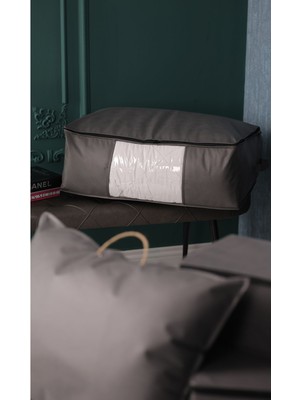 About The Perfect Geniş 70X50X25CM Pencereli Çekyat ve Baza Altı, Yorgan Yastık Düzenleyici Hurç