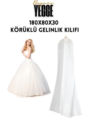 About The Perfect Beyaz Körüklü Gelinlik Kılıfı, Koruma ve Taşıma Çantası, Kalın ve Şık Tasarım