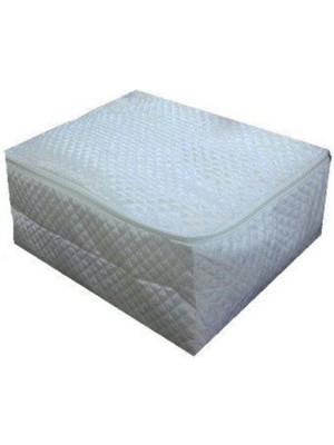 About The Perfect Beyaz Kapitone Saten Saklama Yorgan Hurcu, Şık ve Pratik Kullanım Için Ideal Seçenek