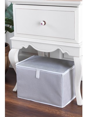 About The Perfect Geniş Çok Amaçlı Organizer Kutu, 38X33X33 Cm, Gri Renk