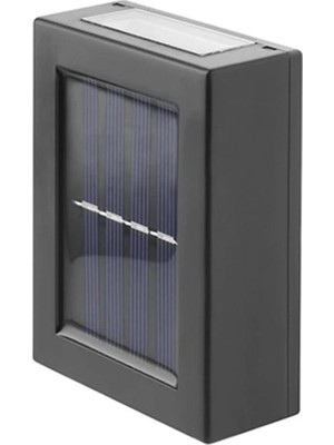 Iki Adet Güneş Enerjili Çift Taraflı Dekoratif Duvar Aydınlatması, Beyaz
