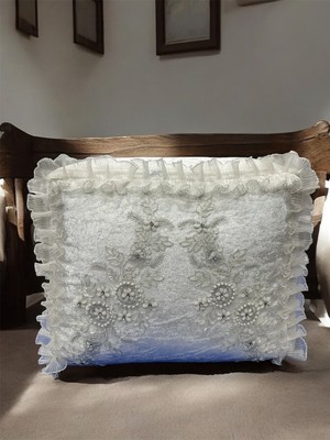 About The Perfect Kadife Hurç 45X65X20 Cm, Nakışlı, Fransız Güpürlü, Çeyizlik, Söz, Nişan, Gelin Bohça
