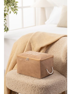 About The Perfect 30X22X18 Bej Şeffaf Valiz Altı Düzenleyici Hurç Konforlu ve Şık Organizatör