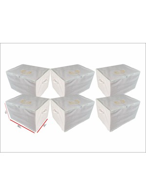 About The Perfect Bavul Içi Düzenleyici Organizer Seti, 6 Adet, 40X35X10 Cm, Beyaz Renk