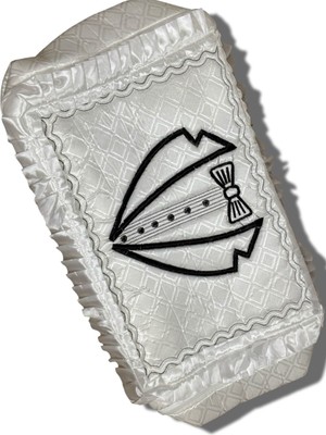 About The Perfect 60X35 Büyük Boy Damat Figürlü Süngerli Bej Hurç, Çeyizlik ve Süslemelik